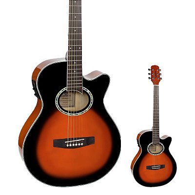 Violão Elétrico Mini Jumbo Giannini GSF-1D CEQ 3TS Performance 3-Tone Sunburst