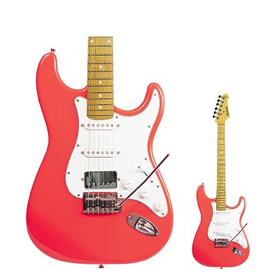 Guitarra Strato Studebaker Sky Hawk HSS Fiesta Red