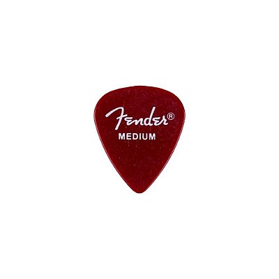 Palheta para Guitarra Fender California Clear 351 Média Candy Apple Red