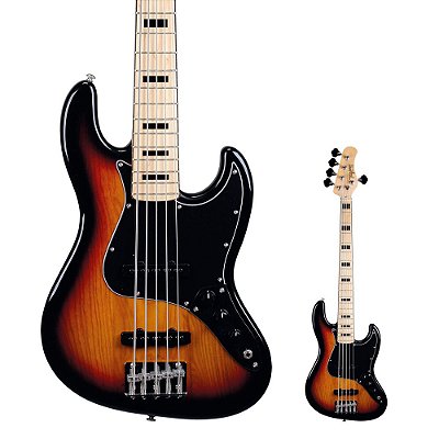 OUTLET | Baixo 5 Cordas Jazz Bass Tagima TJB-5S SB LF/BK Special Sunburst