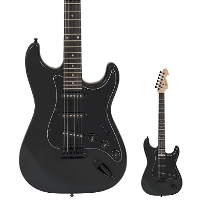 Guitarra Strato Michael GM217N MBA Standard Metallic All Black