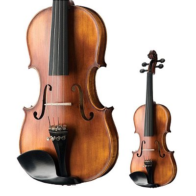 OUTLET │ Violino 4/4 Ébano Séries Michael VNM49 com 2 Arcos e Espaleira