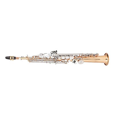 OUTLET │ Sax Soprano Dual Gold Michael WSSM49 Bb Duplo Dourado e Niqueladas