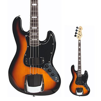 OUTLET │ Baixo Jazz Bass 1 Captador Jazz Michael BM675N Sunburst Black