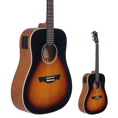 OUTLET Violão Folk Tagima TW-25 Woodstock Acoustic Series Drop sunburst satin