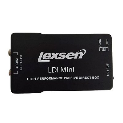 Mini Direct Box Passivo 1 Canal Lexsen LDI Mini High Performance Passive Direct Box