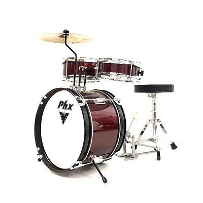 Bateria Infantil 3 Pçs 14" PHX BIP-14 Vinho