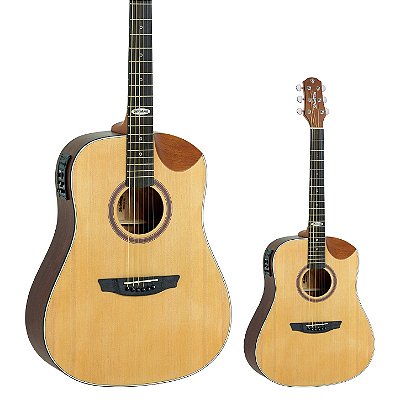 Violão Folk Elétrico Aço Strinberg SD201HC NS Fosco com Bag