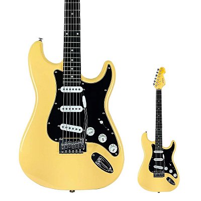 Guitarra Strato PHX ST-1 PR CH Power Premium Linha Sunset Creme