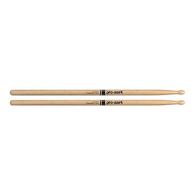 Baqueta 747B Hickory ProMark TX747BW “Super Rock” com Ponta de Madeira