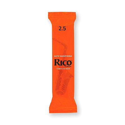 Palheta para Sax Alto Nº 2.5 Rico by D’Addario RJA0125 (Unidade) #Progressivo