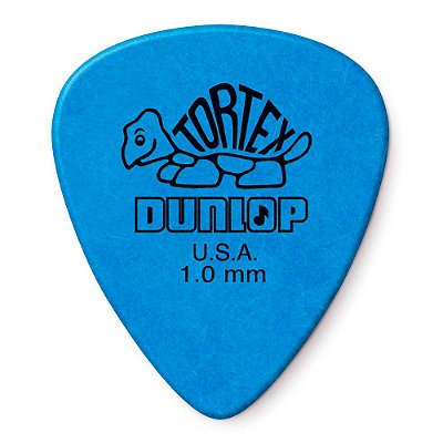 Palheta para Guitarra 1.00 mm Dunlop 418-100 Tortex Standard Azul