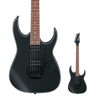 Guitarra Super Strato Micro Afinação Ibanez RG320EXZ BKF | RG Standard | Black Flat