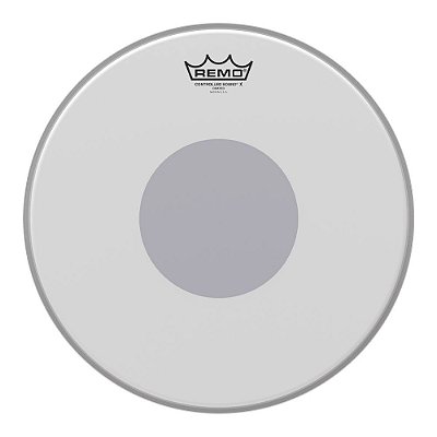 Pele para Caixa 14” Porosa Remo Controlled Sound X CX-0114-10 com Círculo Preto