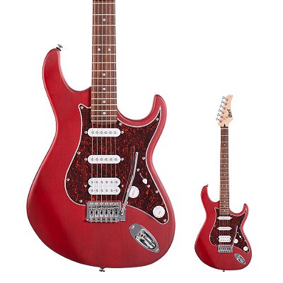 Guitarra Stratocaster HSS Cort G110 Open Pore Black Cherry