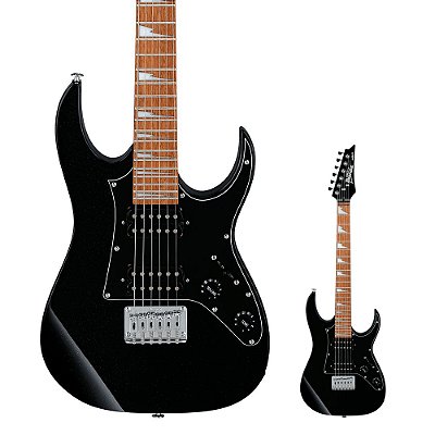 Guitarra Short Scale Super Strato Ibanez miKro GRGM21 Black Night