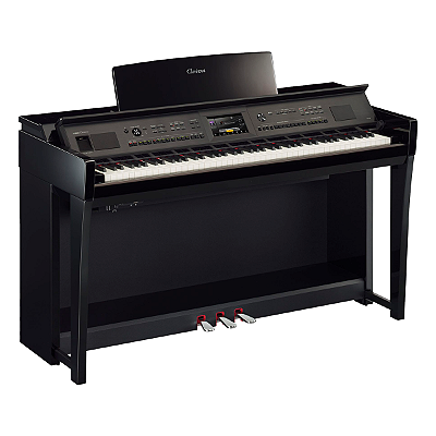 Piano Vertical Digital 88 Teclas Yamaha Clavinova CVP-805 Polished Ebony