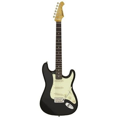 Guitarra Stratocaster 62' Aria Pro II STG-62 Black