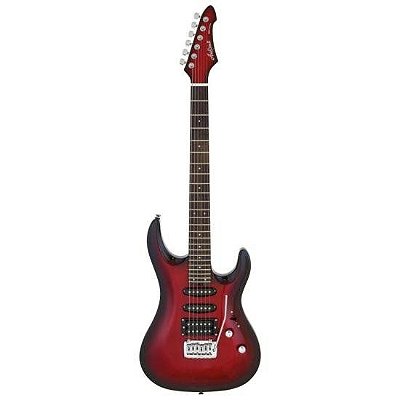 Guitarra Super Strato HSS Aria Pro II MAC-STD Metallic Red Shade