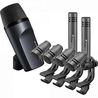 Kit Microfone Para Bateria Sennheiser E600 com Case