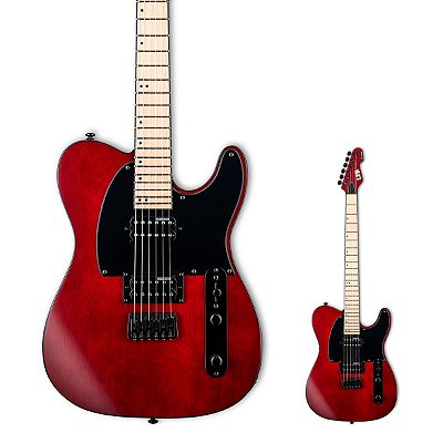 Guitarra Telecaster Escala Maple ESP LTD TE-200M See Thru Black Cherry
