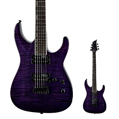 Guitarra Super Strato Tampo Flamed Maple ESP LTD H-200FM See Thru Purple