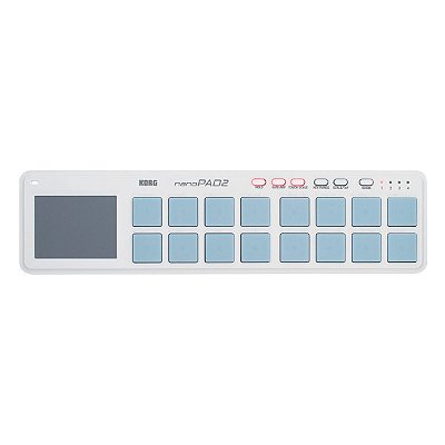 Controlador 16 Pads USB MIDI Korg nanoPAD2 Branco