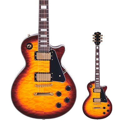 Guitarra Les Paul Tampo Maple SX EH3D-DS Desert Sunburst