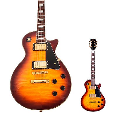 Guitarra Les Paul Tampo Quilted Maple SX EH3D-DS Desert Sunburst