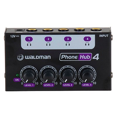 Amplificador de Fone 4 Canais Waldman PH-4 PhoneHub4