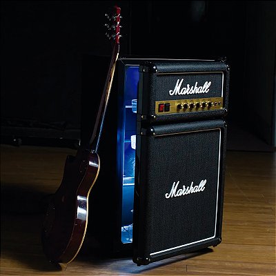 Marshall Fridge 3.2 - Geladeira / Frigobar 92 Litros Modelo Amplificador Marshall 127V