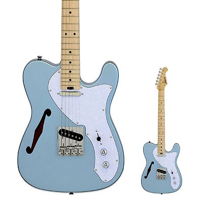 Guitarra Telecaster Thinline Aria Pro II TEG-TL MIB Metallic Ice Blue