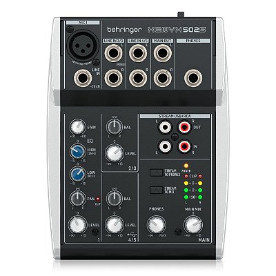 Mixer 5 Canais Xenyx Behringer 502S com Fonte