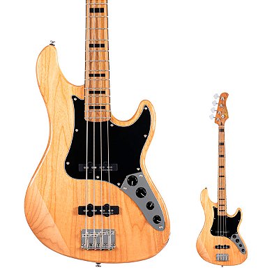 Baixo Ativo 4 Cordas Jazz Bass Cort GB64JJ Natural