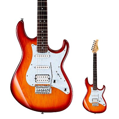 Guitarra Stratocaster HSS Captadores Alnico V Cort G250 Tobacco Burst