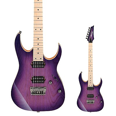 Guitarra Super Strato Japonesa Ibanez RG652AHMFX Royal Plum Burst com Case e captadores DiMarzio