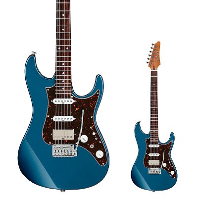 Guitarra Super Strato Japonesa Ibanez AZ2204N Prussian Blue Metallic com Case