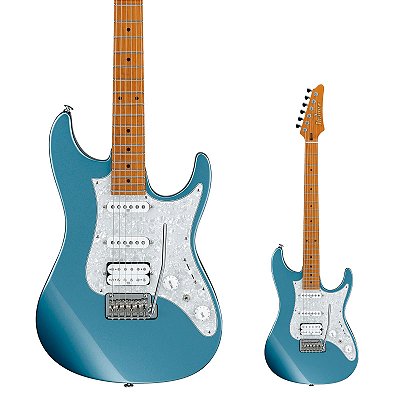 Guitarra Super Strato Japonesa Ibanez AZ2204 Ice Blue Metallic com Case