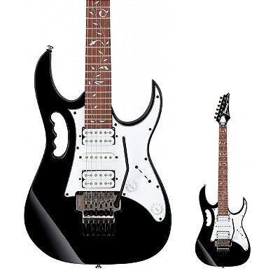 Guitarra Super Strato Steve Vai Ibanez JEM JR Black
