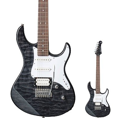 Guitarra Strato HSS Yamaha Pacifica PAC212VQM TBL Translucent Black