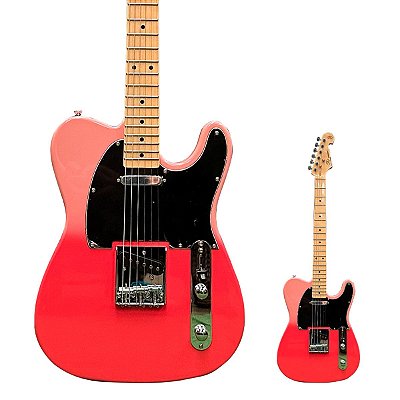 Guitarra Telecaster SX SEM2 PT Pink Twilight com Bag