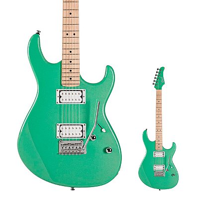 Guitarra Super Strato Alnico Cort G250 Spectrum MEG Metallic Green com Tarraxas com Travas