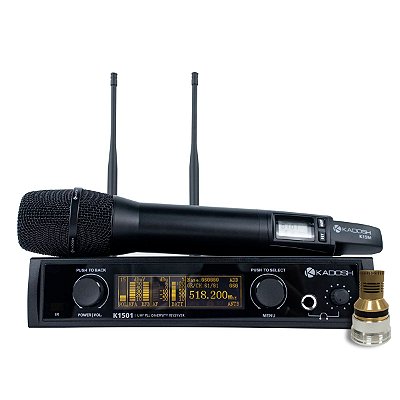 Microfone Sem Fio Cápsula Condensadora Kadosh K1501M Condenser