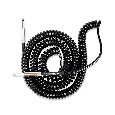 Cabo Instrumentos Espiral P10/P10 9,15 metros Santo Angelo Tornado Preto