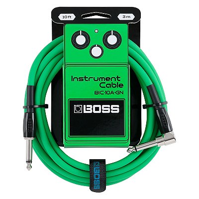 Cabo Instrumentos P10/P10L 3 metros Boss BIC-10A-GN Verde