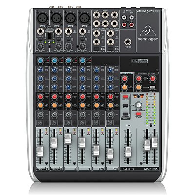 Mesa de Som 24 Canais Behringer XENYX Q1204USB com Interface e Wireless