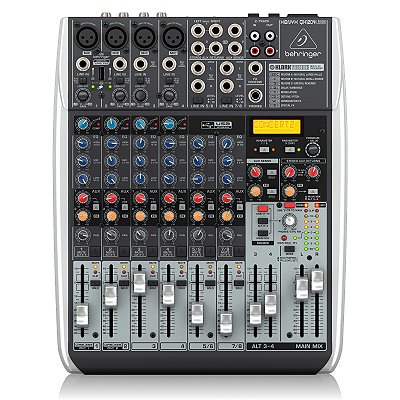 Mesa de Som 12 Canais Behringer XENYX QX1204USB com Interface e Wireless