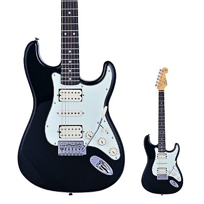 Guitarra Strato HSH SX SST62+HSS BK Black com Bag