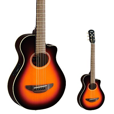 Violão Elétrico Aço Mini Yamaha APXT2 OVS Old Violin Sunburst com Bag