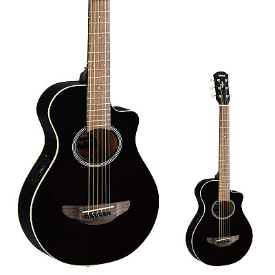 Violão Elétrico Aço Mini Yamaha APXT2 BK Black com Bag